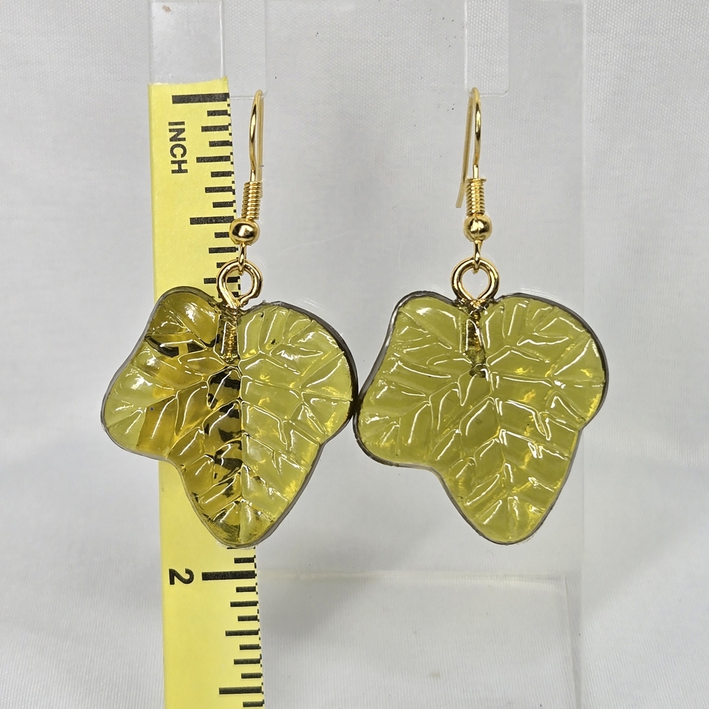 Acrylic Leaf Earrings